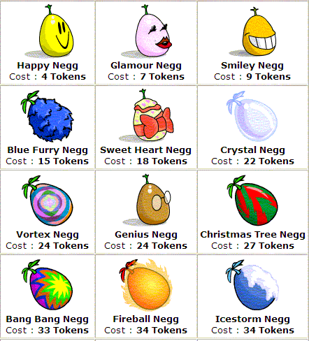 Neggs on Neopia from Neopets